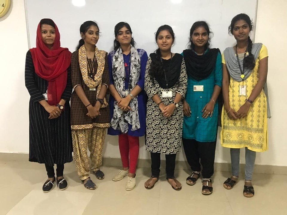 placement-girls Rathinam College placement-girls