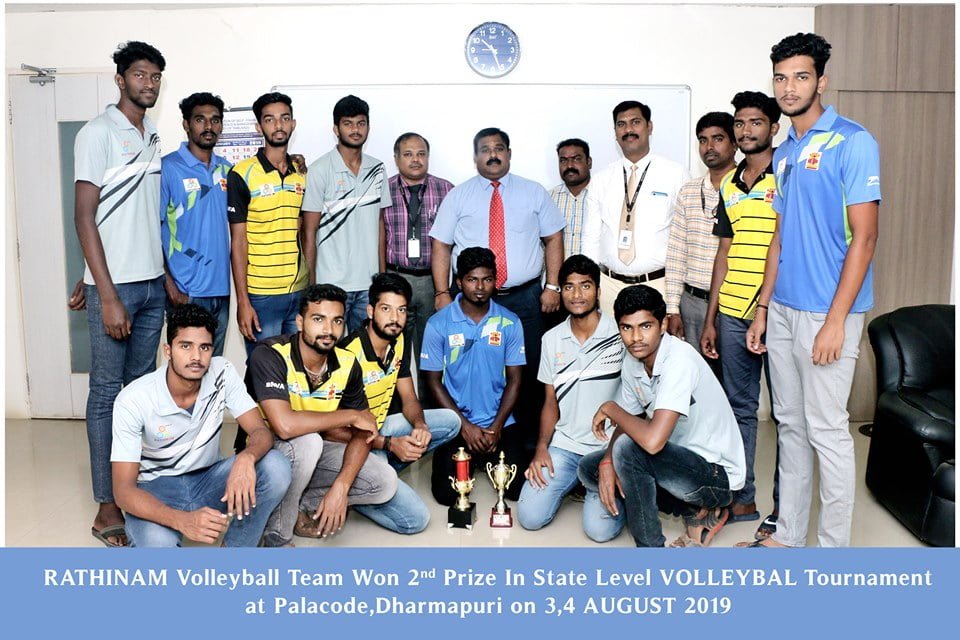 vollyball-pallcode Rathinam College Sports team